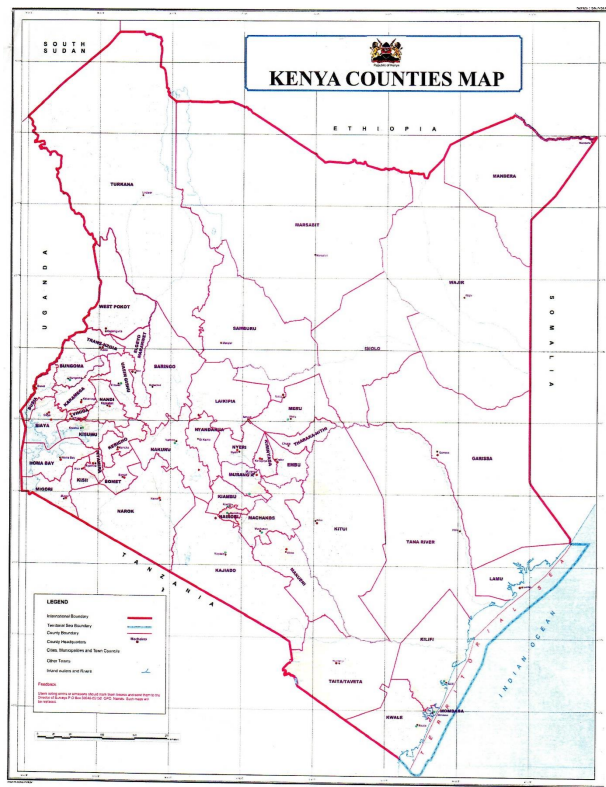 Map of Kenya